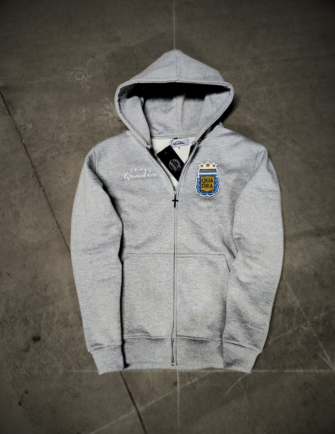 Detachable Logo Zip Hoodie