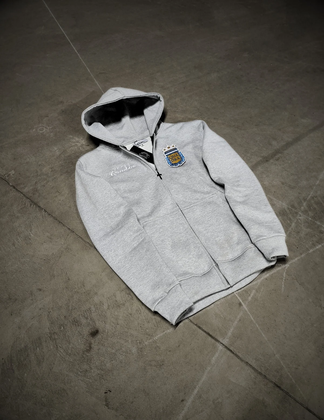 Detachable Logo Zip Hoodie