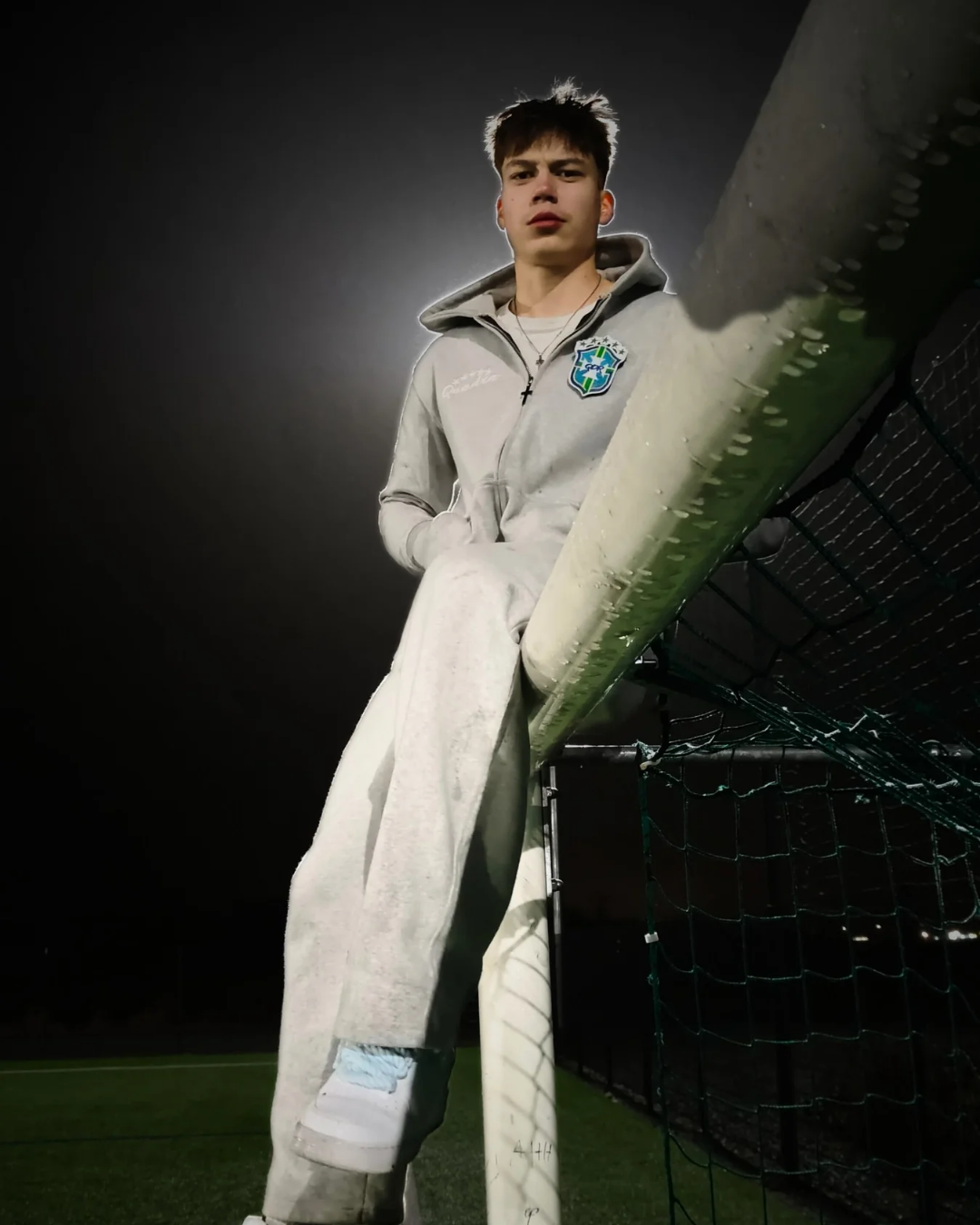 Detachable Logo Zip Hoodie