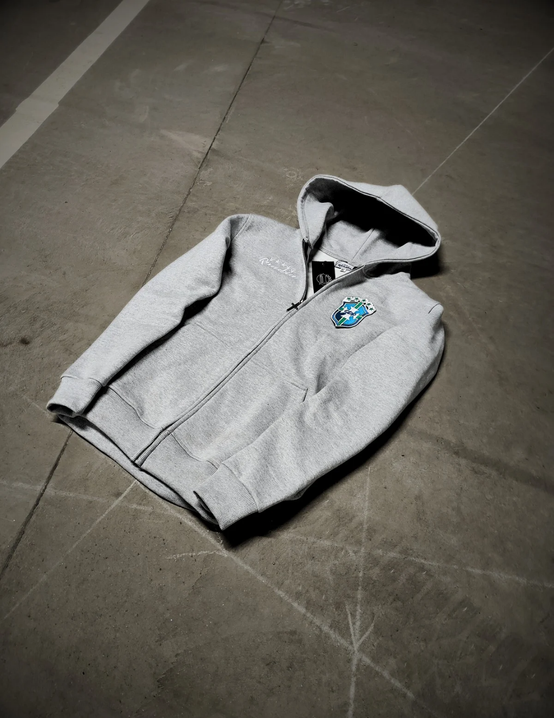 Detachable Logo Zip Hoodie