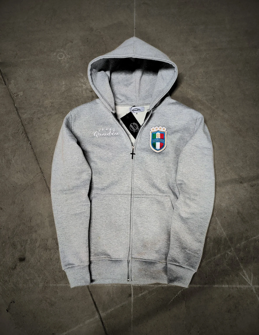 Detachable Logo Zip Hoodie