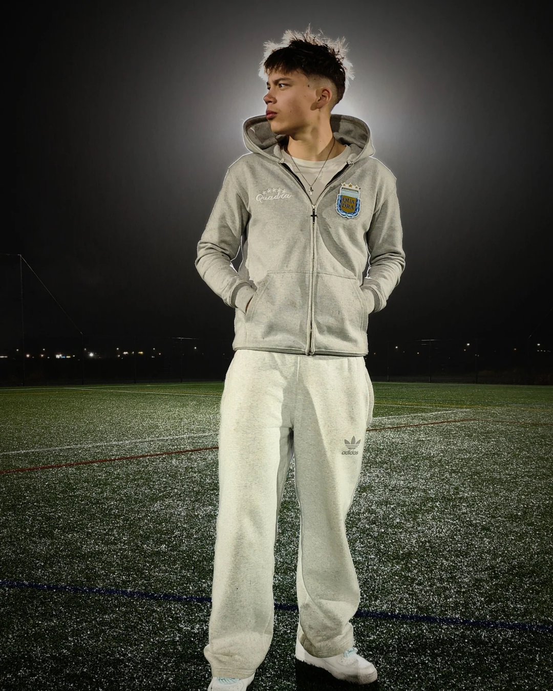 Detachable Logo Zip Hoodie