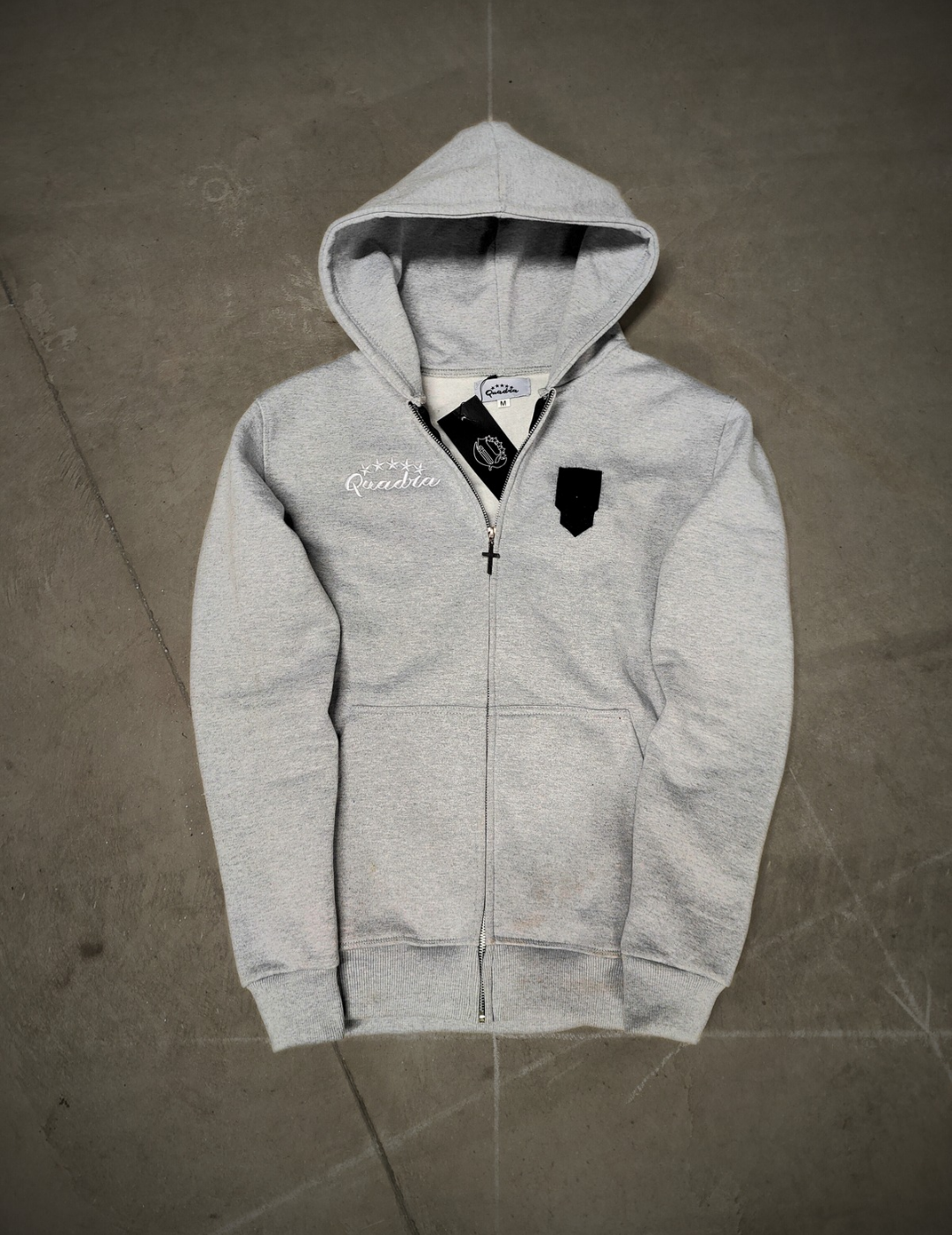 Detachable Logo Zip Hoodie