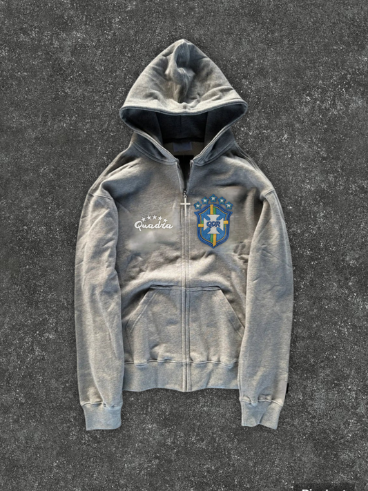 PRE ORDER - Detachable Logo Zip Hoodie