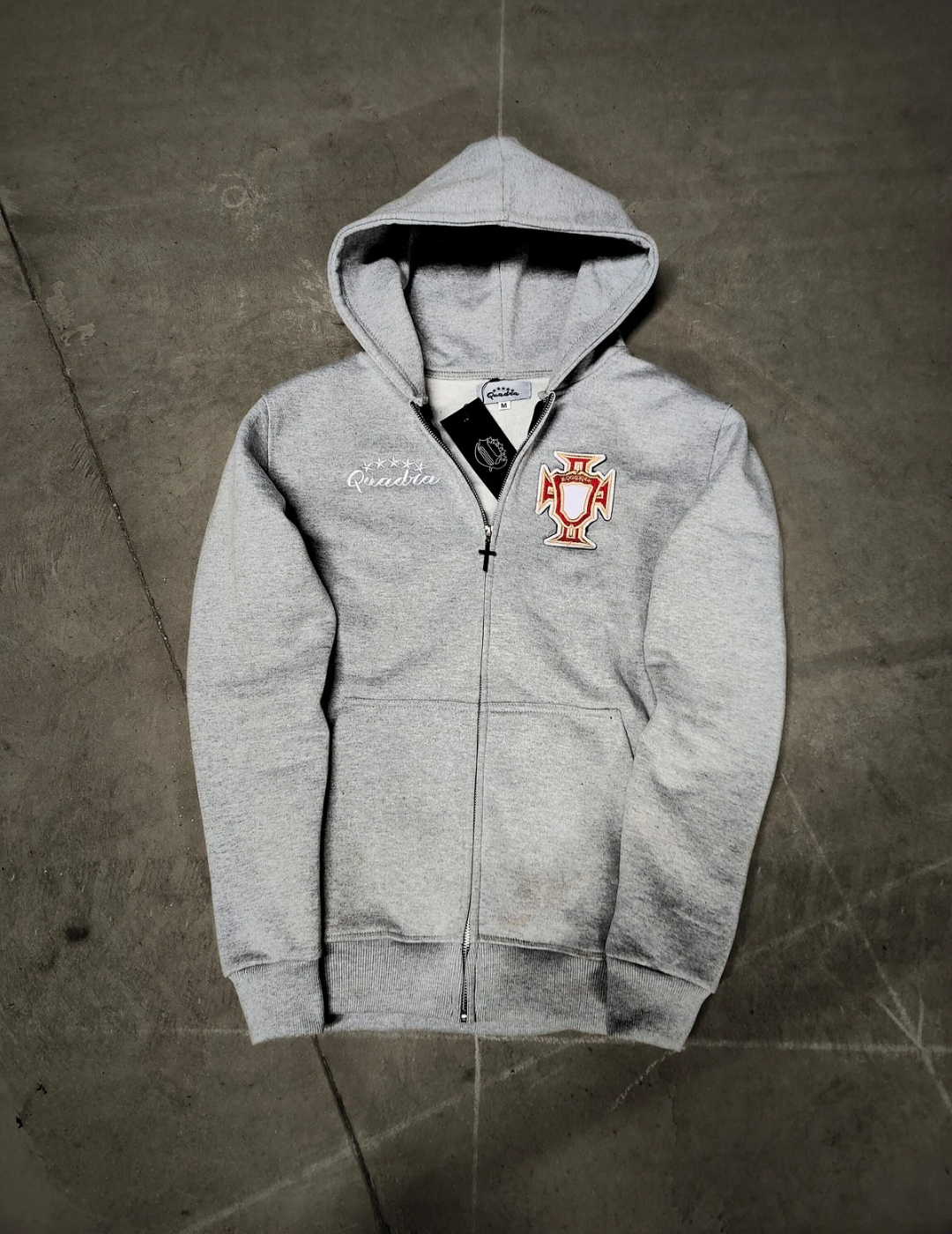 Detachable Logo Zip Hoodie